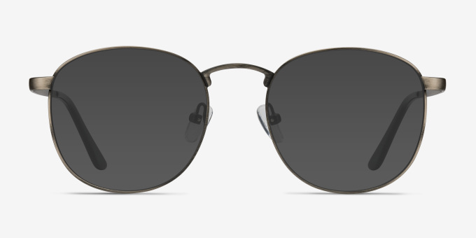 St Michel Gunmetal MetalEyeglass Frames from EyeBuyDirect, with Tinted Lenses