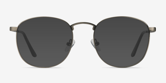 St Michel Gunmetal MetalEyeglass Frames from EyeBuyDirect, with Tinted Lenses