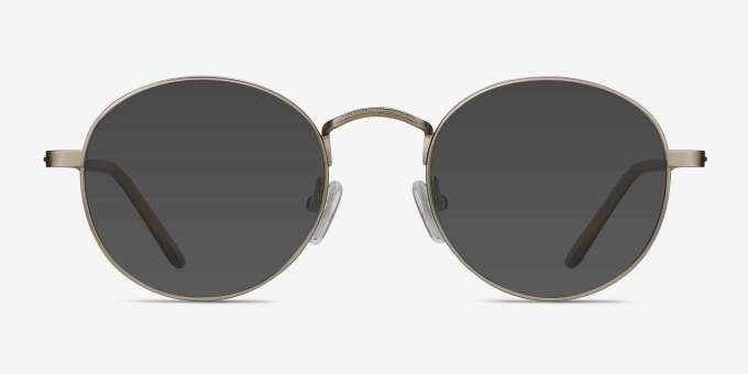 Cupertino Silver MetalEyeglass Frames from EyeBuyDirect, with Tinted Lenses