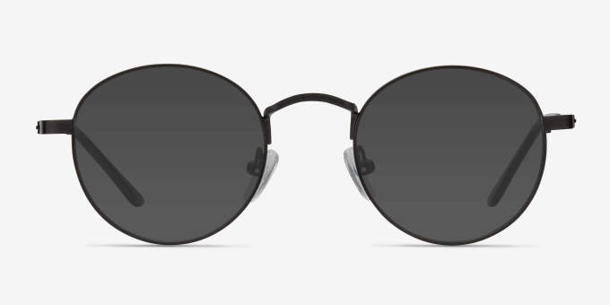 Cupertino Black MetalEyeglass Frames from EyeBuyDirect, with Tinted Lenses