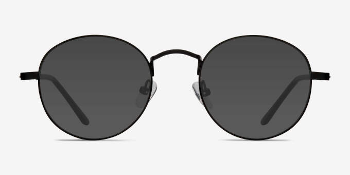 Cupertino Black MetalEyeglass Frames from EyeBuyDirect, with Tinted Lenses