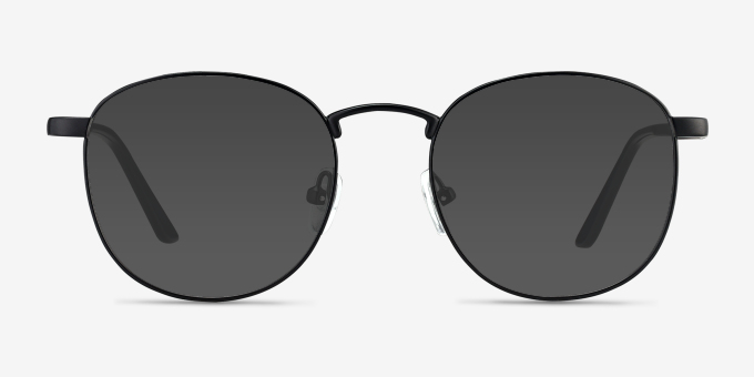 St Michel Black MetalEyeglass Frames from EyeBuyDirect, with Tinted Lenses