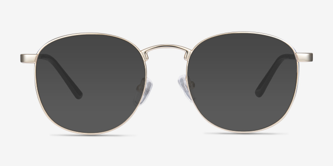 St Michel Golden MetalEyeglass Frames from EyeBuyDirect, with Tinted Lenses