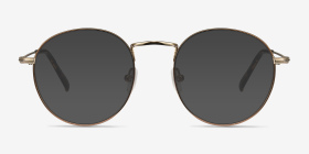 Wistful Café Métal Montures de lunettes de vue d'EyeBuyDirect, with Tinted Lenses