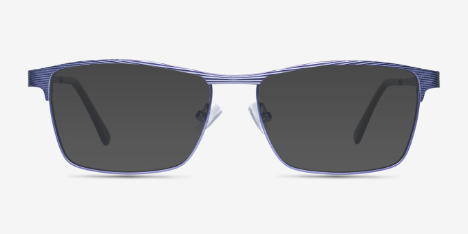 Caliber Blue MetalEyeglass Frames from EyeBuyDirect, with Tinted Lenses