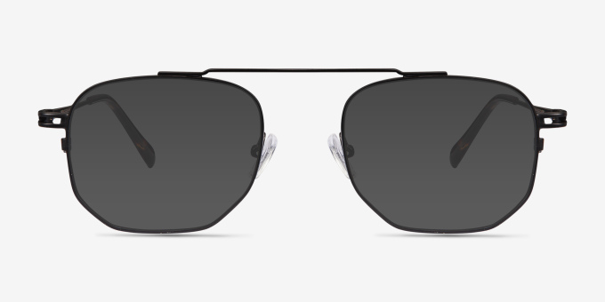 Cordon Black MetalEyeglass Frames from EyeBuyDirect, with Tinted Lenses
