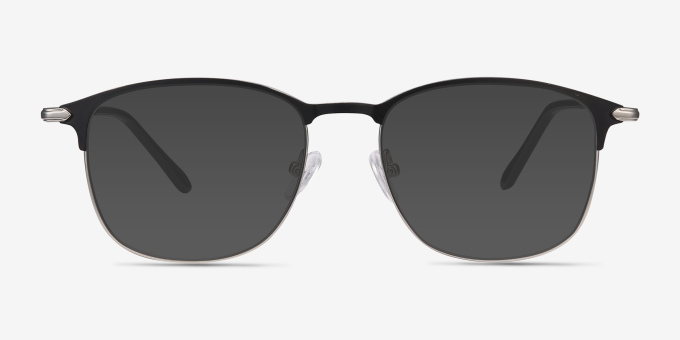 Cella Black MetalEyeglass Frames from EyeBuyDirect, with Tinted Lenses