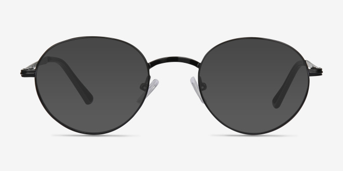 Izabel Black MetalEyeglass Frames from EyeBuyDirect, with Tinted Lenses