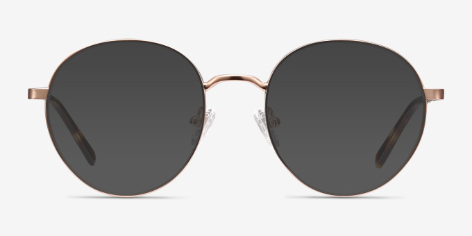 Nomad Rose Gold MetalEyeglass Frames from EyeBuyDirect, with Tinted Lenses