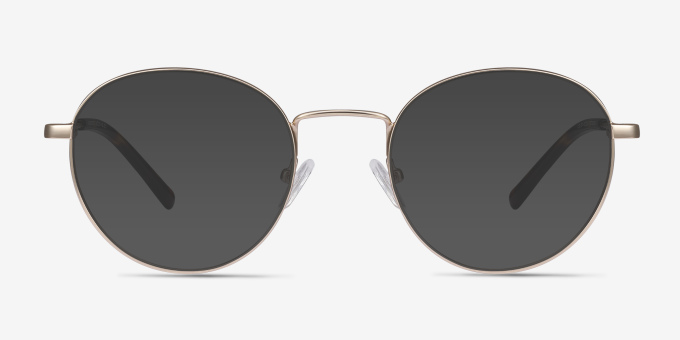 Memento Golden MetalEyeglass Frames from EyeBuyDirect, with Tinted Lenses