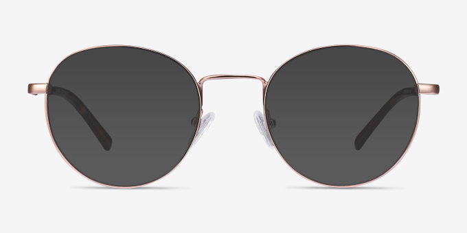 Memento Rose Gold MetalEyeglass Frames from EyeBuyDirect, with Tinted Lenses