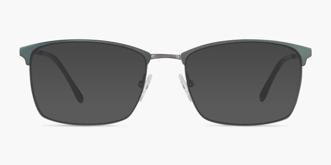 Signal Green MetalEyeglass Frames from EyeBuyDirect, with Tinted Lenses