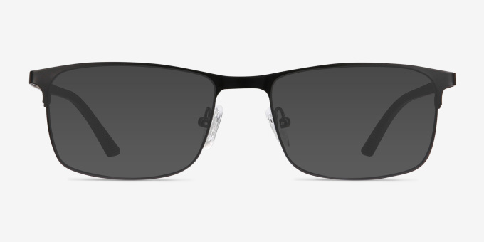 Wit Black MetalEyeglass Frames from EyeBuyDirect, with Tinted Lenses