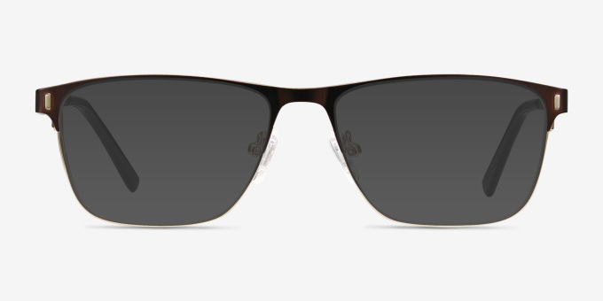 Media Brown MetalEyeglass Frames from EyeBuyDirect, with Tinted Lenses
