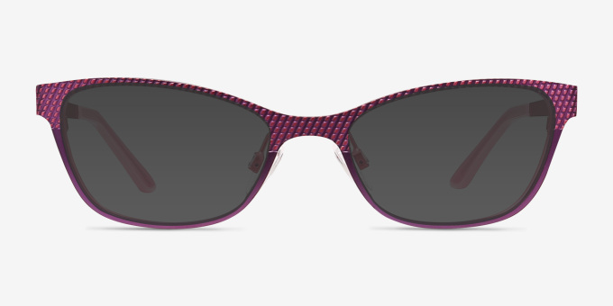 Mardi Gras Pink MetalEyeglass Frames from EyeBuyDirect, with Tinted Lenses