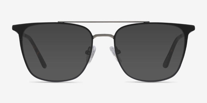 Contact Black MetalEyeglass Frames from EyeBuyDirect, with Tinted Lenses