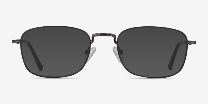 Tampa Black MetalEyeglass Frames from EyeBuyDirect, with Tinted Lenses