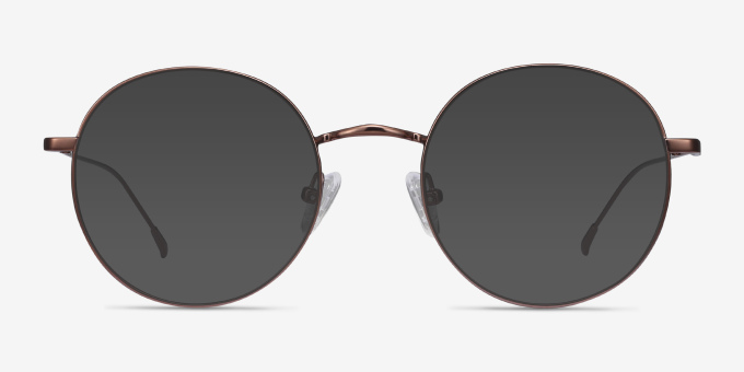 Dapper Café MétalMontures de lunettes de vue d'EyeBuyDirect, Avec des Verres Teintés