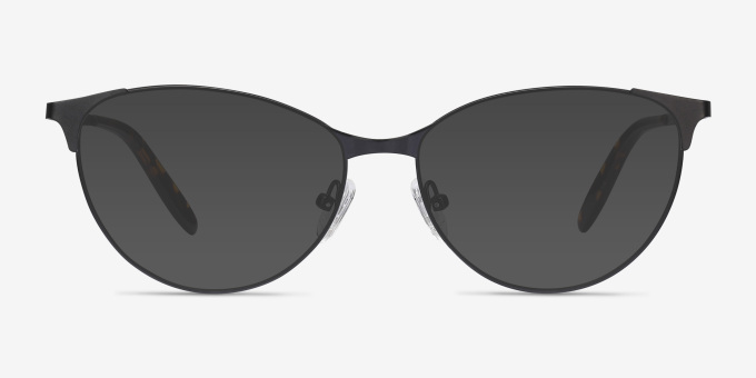 Sisi Black MetalEyeglass Frames from EyeBuyDirect, with Tinted Lenses