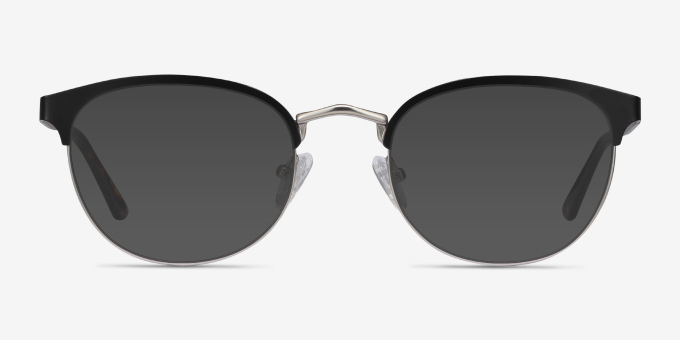 The Works Black MetalEyeglass Frames from EyeBuyDirect, with Tinted Lenses