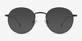 Novel Noir Métal Montures de lunettes de vue d'EyeBuyDirect, with Tinted Lenses