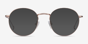 Novel Or rose Métal Montures de lunettes de vue d'EyeBuyDirect, with Tinted Lenses