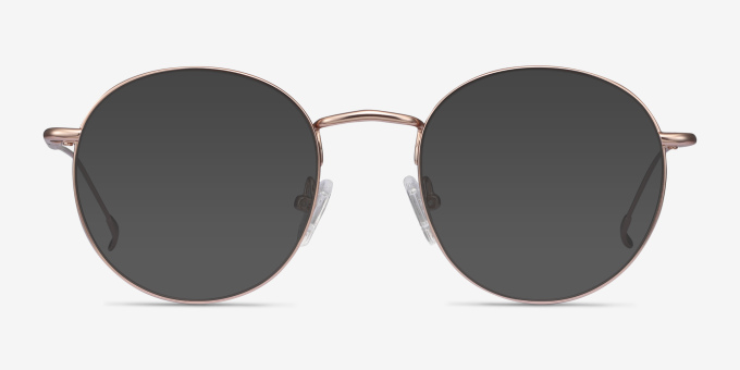 Novel Rose Gold MetalEyeglass Frames from EyeBuyDirect, with Tinted Lenses