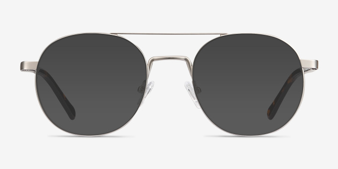 Lock XL Aviator Silver Full Rim Eyeglasses | Eyebuydirect