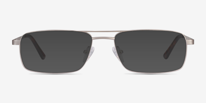 Maverick Silver MetalEyeglass Frames from EyeBuyDirect, with Tinted Lenses