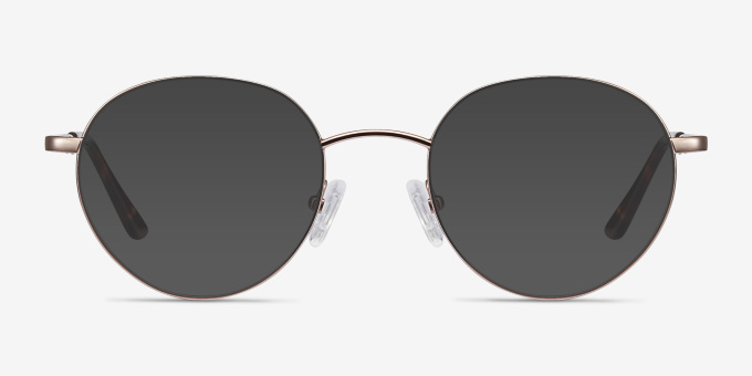Retell Rose Gold MetalEyeglass Frames from EyeBuyDirect, with Tinted Lenses