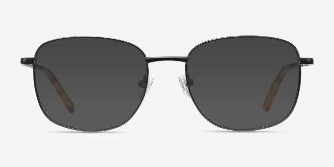 Aspect Black MetalEyeglass Frames from EyeBuyDirect, with Tinted Lenses