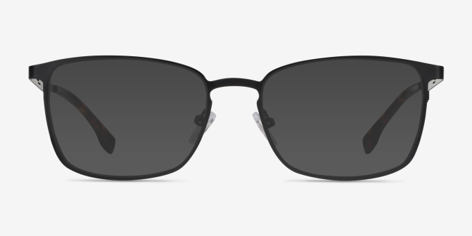 Dakota Black MetalEyeglass Frames from EyeBuyDirect, with Tinted Lenses