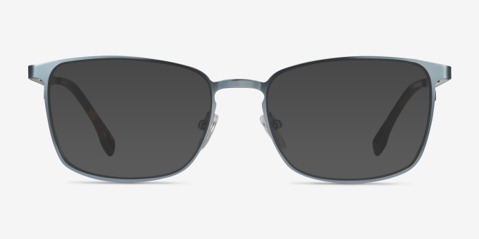 Dakota Blue MetalEyeglass Frames from EyeBuyDirect, with Tinted Lenses