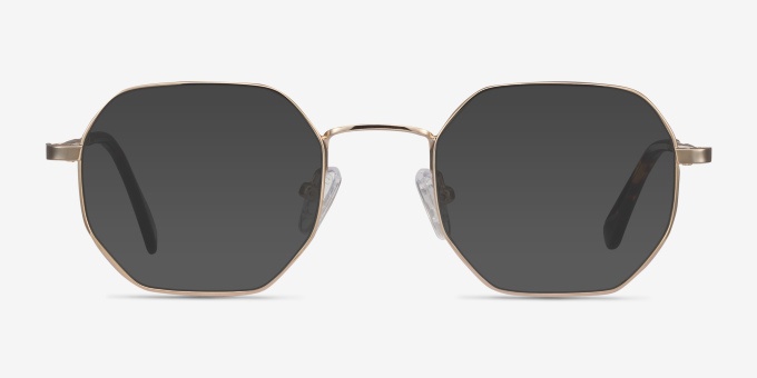 Soar Doré MétalMontures de lunettes de vue d'EyeBuyDirect, Avec des Verres Teintés