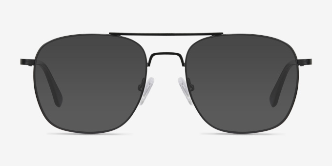 Fame Black MetalEyeglass Frames from EyeBuyDirect, with Tinted Lenses