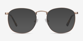 St Michel Or rose Métal Montures de lunettes de vue d'EyeBuyDirect, with Tinted Lenses