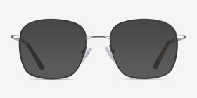 Archive Noir Métal Montures de lunettes de vue d'EyeBuyDirect, with Tinted Lenses