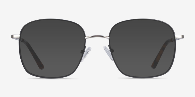 Archive Black MetalEyeglass Frames from EyeBuyDirect, with Tinted Lenses