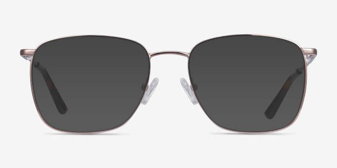 Reason Rose Gold MetalEyeglass Frames from EyeBuyDirect, with Tinted Lenses