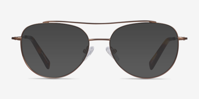Max Brown MetalEyeglass Frames from EyeBuyDirect, with Tinted Lenses