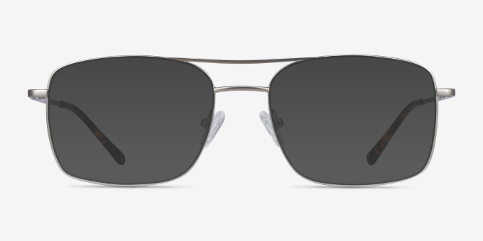 Daymo Silver MetalEyeglass Frames from EyeBuyDirect, with Tinted Lenses