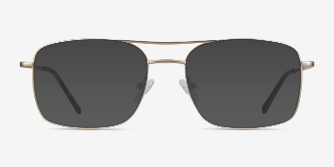 Daymo Gold MetalEyeglass Frames from EyeBuyDirect, with Tinted Lenses