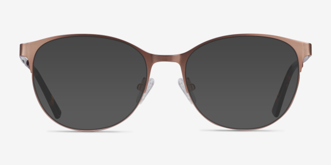 Kali Rose Gold MetalEyeglass Frames from EyeBuyDirect, with Tinted Lenses
