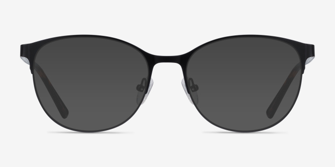 Kali Black MetalEyeglass Frames from EyeBuyDirect, with Tinted Lenses