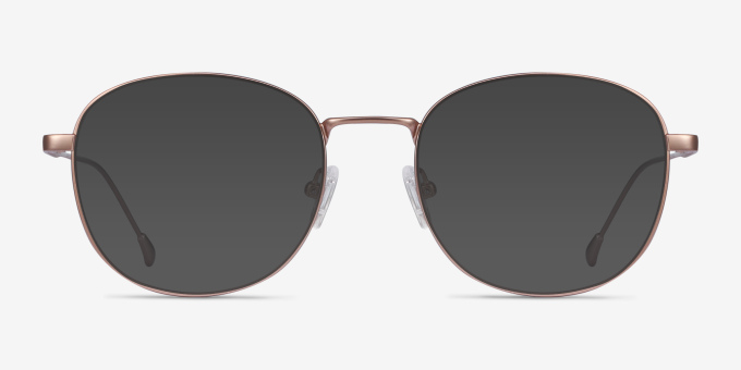 Vantage Rose Gold MetalEyeglass Frames from EyeBuyDirect, with Tinted Lenses