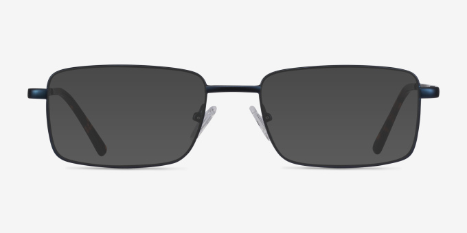 Arco Navy MetalEyeglass Frames from EyeBuyDirect, with Tinted Lenses