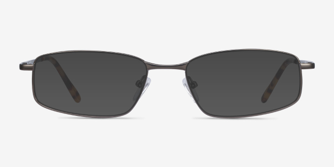 Destined Gunmetal MetalEyeglass Frames from EyeBuyDirect, with Tinted Lenses