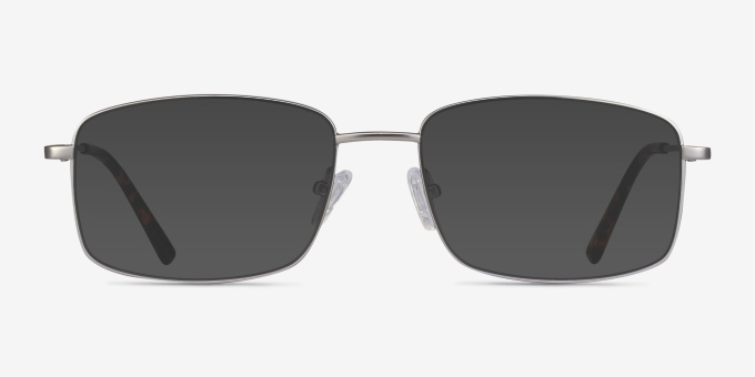 Onex Silver MetalEyeglass Frames from EyeBuyDirect, with Tinted Lenses