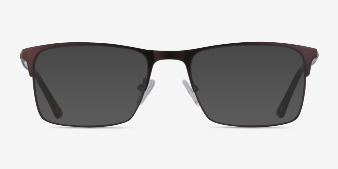 Vigo Coffee MetalEyeglass Frames from EyeBuyDirect, with Tinted Lenses