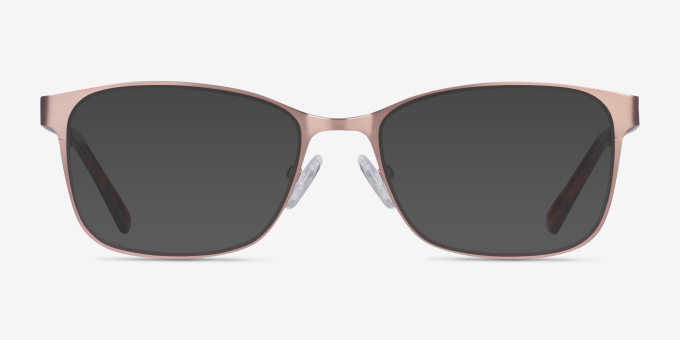 Videl Rose Gold MetalEyeglass Frames from EyeBuyDirect, with Tinted Lenses